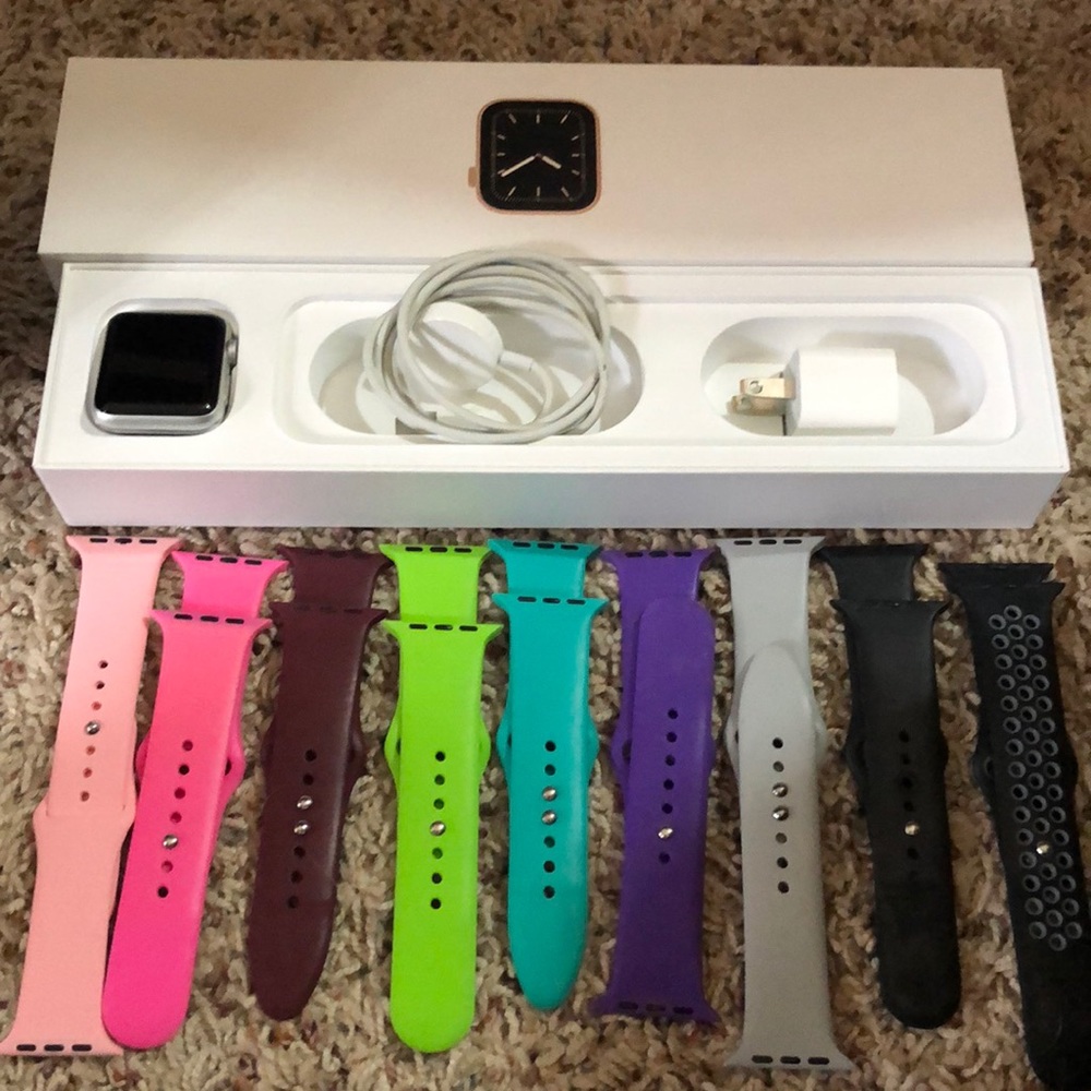 Apple Watch series 2 with 9 bands